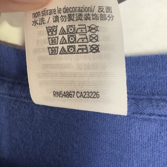 Victoria’s Secret "PINK" Womens Blue T-Shirt Small Rose Sleeve Applique Logo - Picture 8 of 8